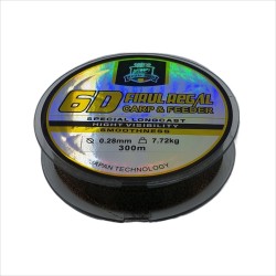 Fir monofilament pentru pescuit, Regal Fish, 6D, lungime 300 m, diametru 0.28 mm, 7.72 kg, culoare camuflaj